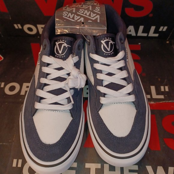 Vans Men\'s 8/Women\'s 9.5 Rowan Zorilla Dark Navy White Suede Canvas VN0A5JICCZP main image 7